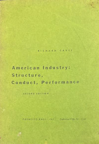 American Industry: Structure, Conduct, Performance