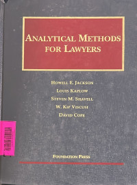 Analytical Methods for Lawyers