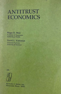 Antitrust Economics