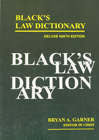 Black's Law Dictionary Ninth Edition