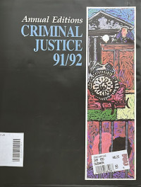 Criminal Justice 91/92, Annual editions