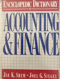 Encyclopedic Dictionary of Accounting and Finance