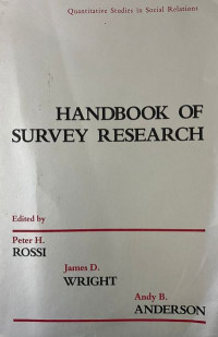 Handbook of Survey Research