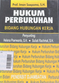 Hukum Perburuhan: Bidang Hubungan Kerja