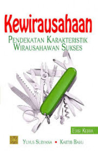 Kewirausahaan Pendekatan Karakteristik Wirausahawan Sukses