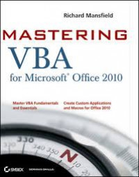 Mastering VBA for Microsoft Office 2010