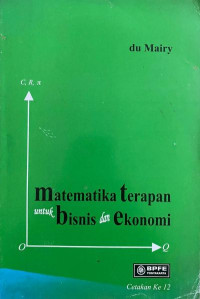 Matematika Terapan untuk Bisnis dan Ekonomi