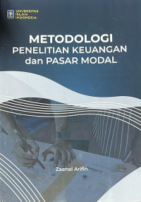 Metodologi penelitian keuangan dan pasar modal