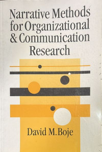 Narrative Methods for Organizational & Communication Reseatch