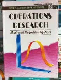 Operation Research Model-Model Pengambilan Keputusan