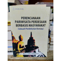 Perencaan Pariwisata Perdesaan Berbasis Masyarakat